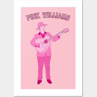 Pink w/Guitar Drawing Posters and Art